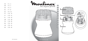 Manual Moulinex AR110O10 Moinho de café