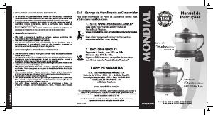 Manual Mondial E-23 Premium Espremedor de citrinos