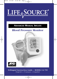 Handleiding A and D Medical UA-705 Bloeddrukmeter