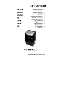 Manuale Olympia PS 950 CCD Distruggidocumenti