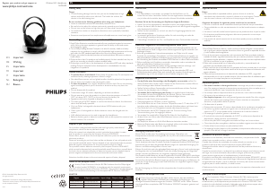 Manual Philips SHD8600 Headphone