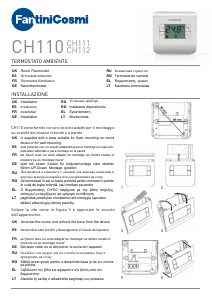 Manual de uso Fantini Cosmi CH112 Termostato