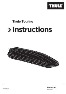 Manual de uso Thule Touring 100 Cofre portaequipajes