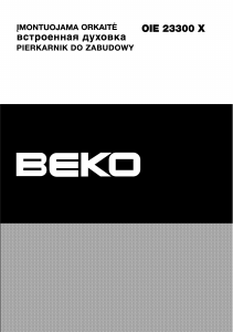 Руководство BEKO OIE 23300 X духовой шкаф