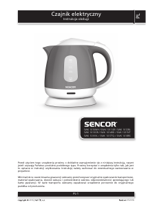 Instrukcja Sencor SWK 1011GR Czajnik