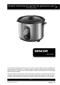 Instrukcja Sencor SRM 1550SS Kuchenka ryżu