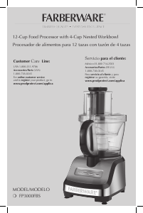 Bruksanvisning Farberware FP3000FBS Matberedare