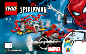 Manual Lego set 76113 Super Heroes Spider-Man bike rescue