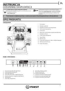 Instrukcja Indesit DSIO 3T224 Z E Zmywarka