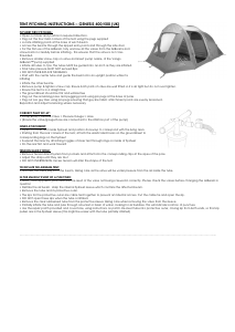 Manual Vango Genesis 400 Tent