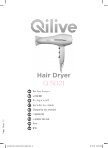 Manual Qilive Q.5021 Secador de cabelo
