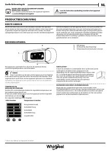 Handleiding Whirlpool ART 6600/A+/LH Koel-vries combinatie