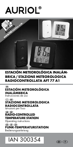 Bedienungsanleitung Auriol AFT 77 A1 Wetterstation