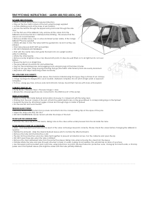 Manuale Vango Lumen V 400 Tenda