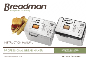 Manual Breadman BK1050S Bread Maker