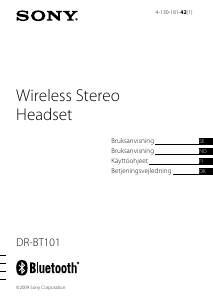 Bruksanvisning Sony DR-BT101 Headset