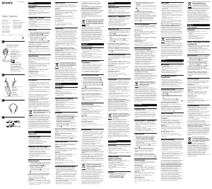 Manual Sony DR-310DP Headset