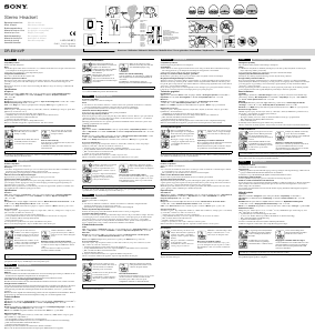 Bruksanvisning Sony DR-EX14VP Headset