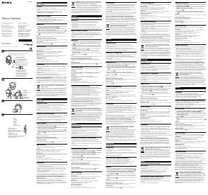 Handleiding Sony DR-GA200 Headset