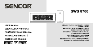 Instrukcja Sencor SWS 8700 Stacja pogodowa