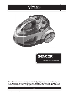 Instrukcja Sencor SVC 730GR Odkurzacz