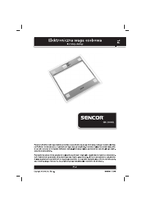 Instrukcja Sencor SBS 2004SL Waga