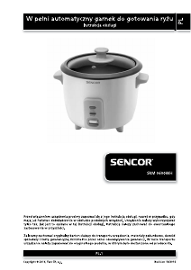 Instrukcja Sencor SRM 0600WH Kuchenka ryżu