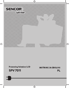 Instrukcja Sencor SPV 7011 Telewizor LCD