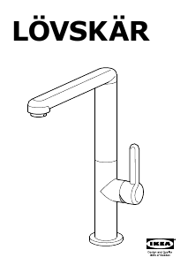 Kullanım kılavuzu IKEA LOVSKAR Musluk