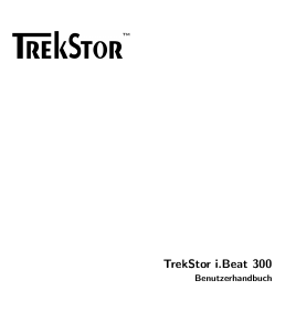 Bedienungsanleitung TrekStor i.Beat 300 Mp3 player
