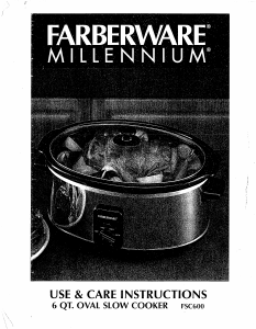 Bruksanvisning Farberware FSC600 Slow cooker