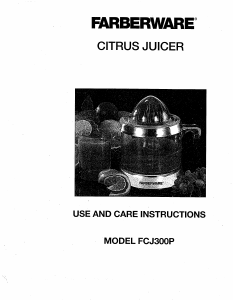 Handleiding Farberware FCJ300P Citruspers