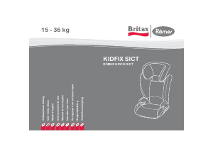 Manuale Britax-Römer Kidfix SICT Seggiolino per auto