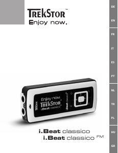 Kullanım kılavuzu TrekStor i.Beat classico FM Mp3 çalar