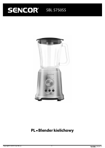 Instrukcja Sencor SBL 5750SS Blender