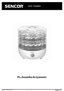 Instrukcja Sencor SFD 750WH Suszarka do warzyw