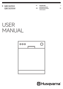 Käyttöohje Husqvarna QBC6255W Astianpesukone