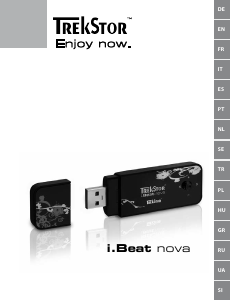 Manual TrekStor i.Beat nova Leitor Mp3