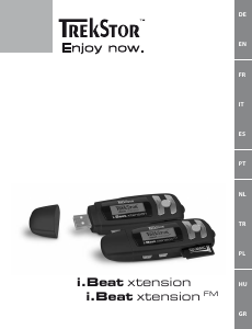 Kullanım kılavuzu TrekStor i.Beat xtension FM Mp3 çalar