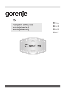 Instrukcja Gorenje GW6D41CLB Płyta do zabudowy
