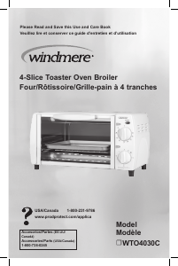Mode d’emploi Windmere WTO4030C Four