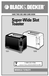Handleiding Black and Decker T271 Broodrooster