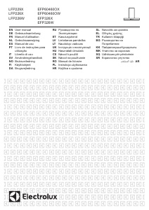 Manual de uso Electrolux EFP326W Campana extractora