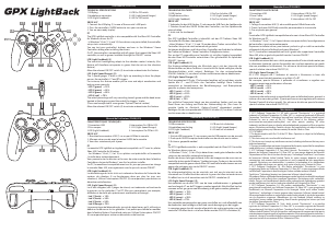 Manual de uso Thrustmaster GPX Lightback Ferrari Mando