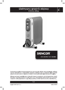 Instrukcja Sencor SOH 4007BE Ogrzewacz