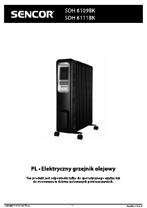 Instrukcja Sencor SOH 6109BK Ogrzewacz