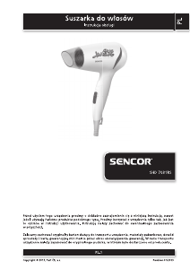 Instrukcja Sencor SHD 7031RS Suszarka do włosów