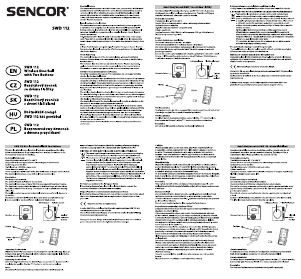 Instrukcja Sencor SWD 112 Dzwonek do drzwi