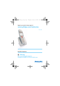 Handleiding Philips XL6601C Draadloze telefoon