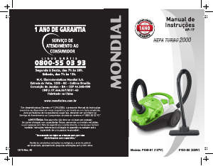 Manual Mondial AP-17 Hepa Turbo 2000 Aspirador